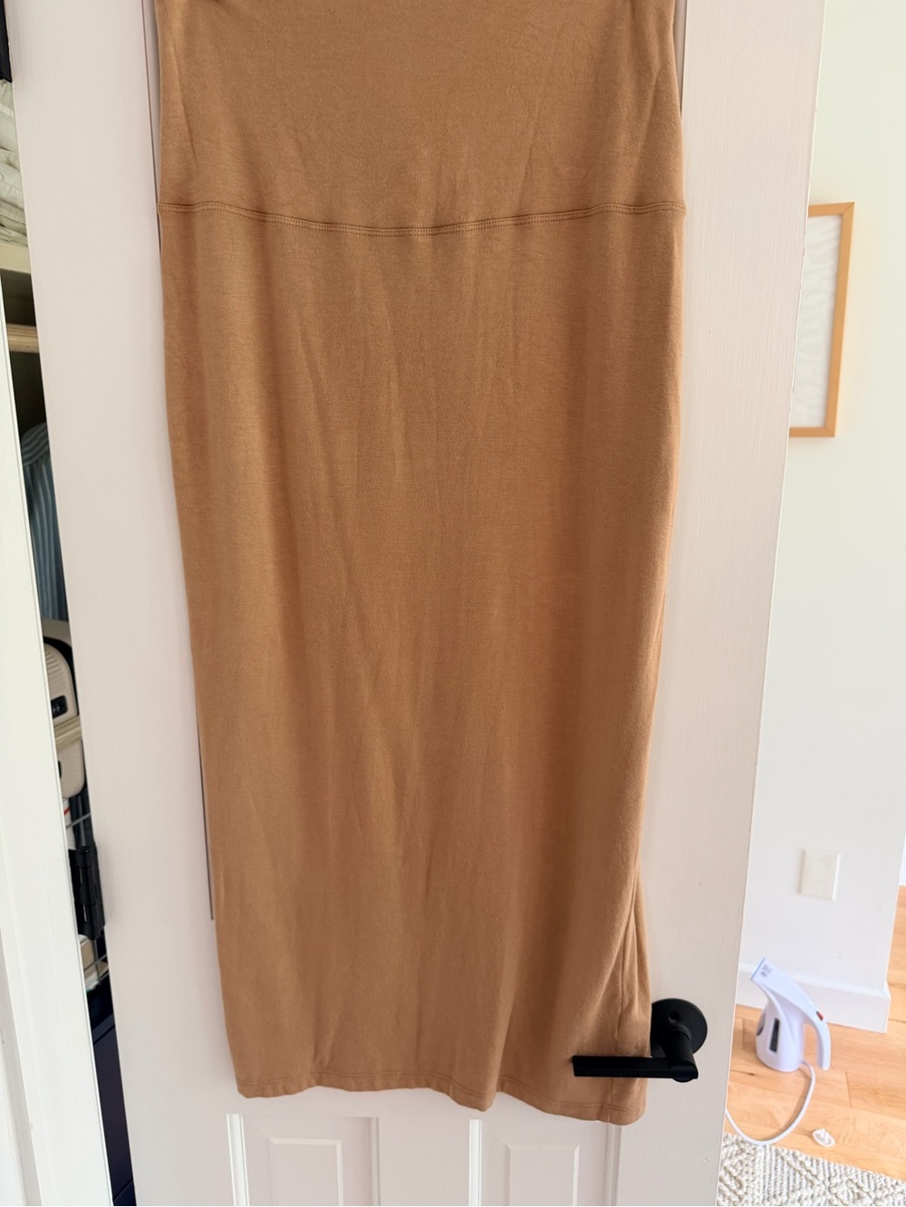 Bleusalt Women's Camel Knit Midi Skirt